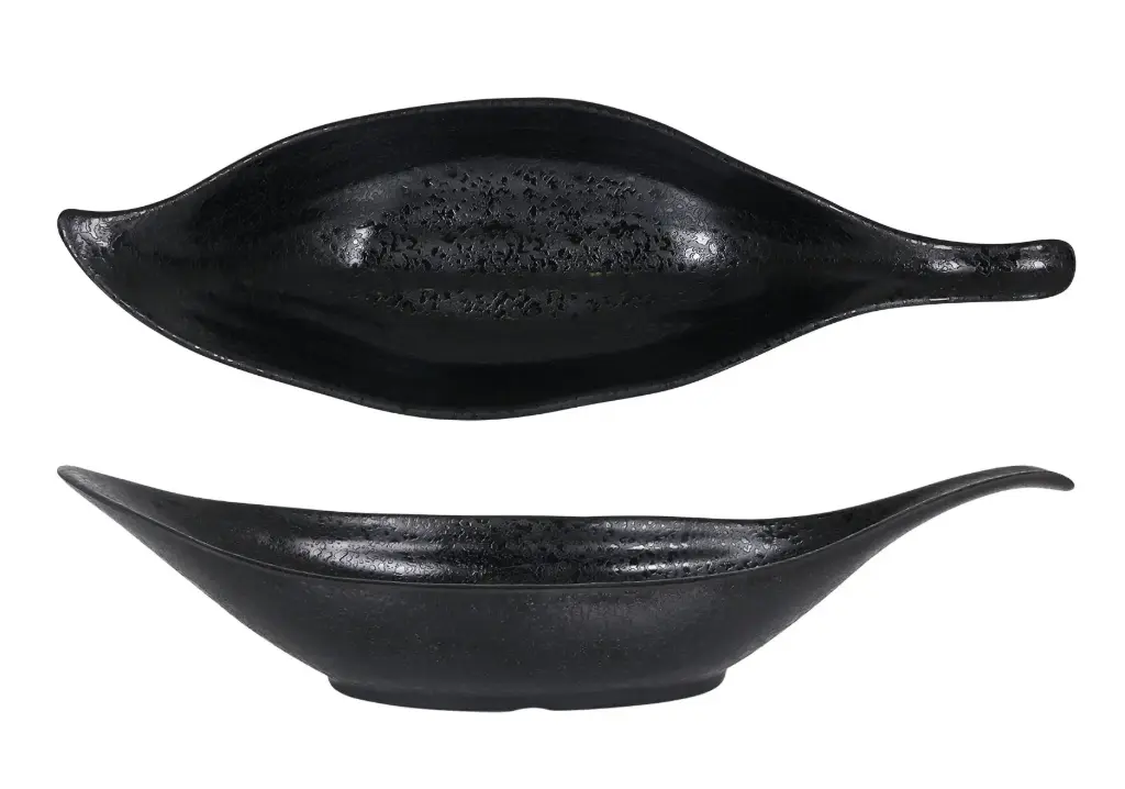 Ensaladera Kirpan Arizona Melamina Negra 42X15 Cm.
