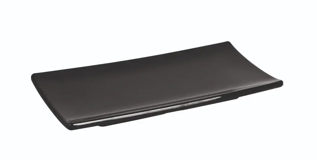 Fuente Rectangular Criollo Negra Melamina  24X10,5X2,5 Cm.