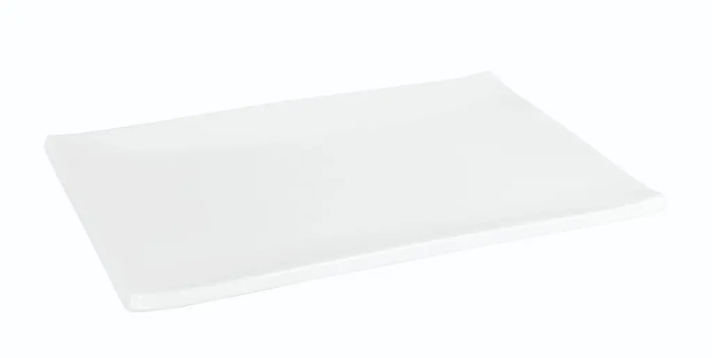 Fuente Rectangular Criollo Blanca Melamina 29,5X20,5X2,5 Cm.