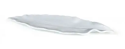Fuente Leaf Melamina Blanca 35X10X2.5 Cm.