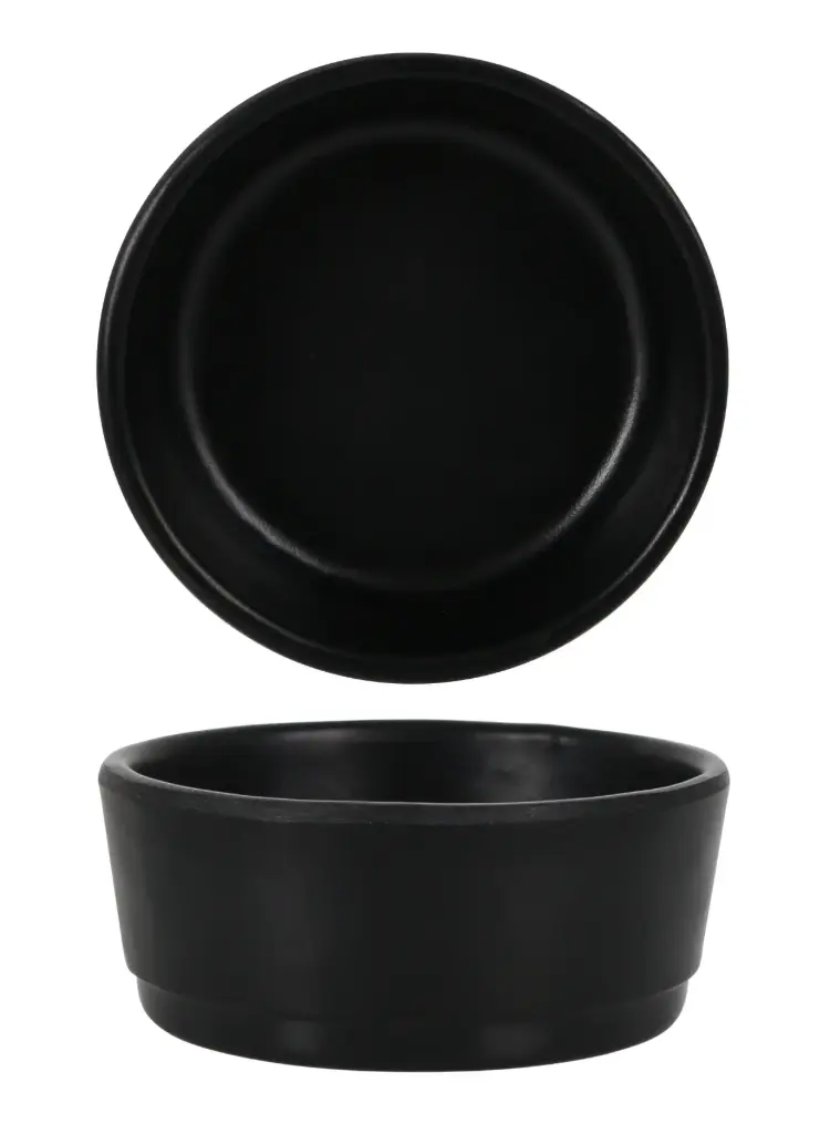 Bol Basic Melamina Negro 7,3X3 Cm.