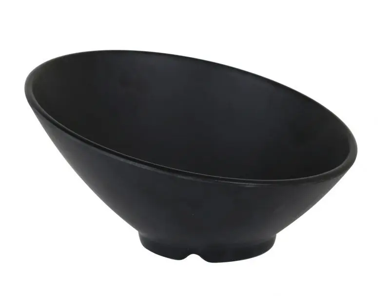 Ensaladera Trattoria Melamina Negra Mate 24X6.5X12.5 Cm.