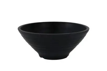Ensaladera Ramen Melamina Negra 24X9 Cm.