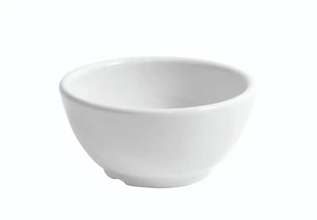 Bol Redondo Nice Blanco Melamina 13,2X6,4 Cm.