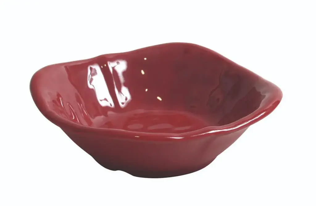 Zz26 Bol Degustacion Cuadrado Mamba Rojo Melamina 10,2X10,2X3,4 Cm.