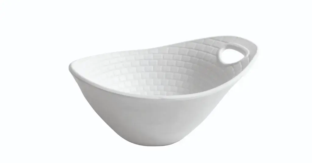 Bol Perpignan Blanco Melamina 15X12X7 Cm.