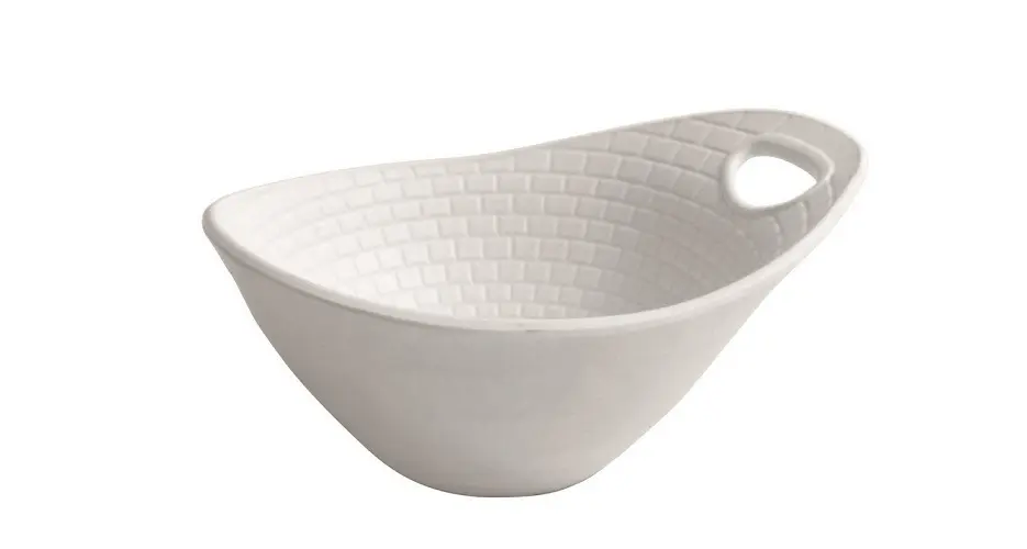 Bol Perpignan Blanco Melamina 17X14X8 Cm.