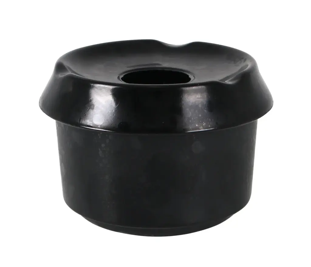 Cenicero Agua Melamina Negra 9X6.5 Cm.