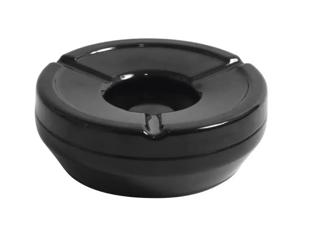Cenicero Agua Apilable Melamina Negro 12,3X4,5 Cm.