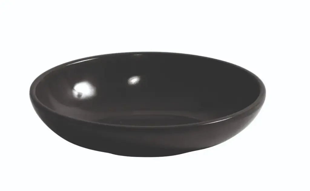 Bol Degustacion Oval Negro Melamina 10,7X8,5X2,7 Cm.