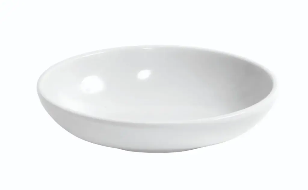 Bol Degustacion Oval Blanco Melamina 10,7X8,5X2,7 Cm.