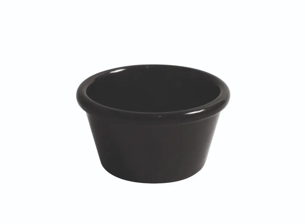Ramequin Liso Negro Melamina 7,7X4,1 Cm.