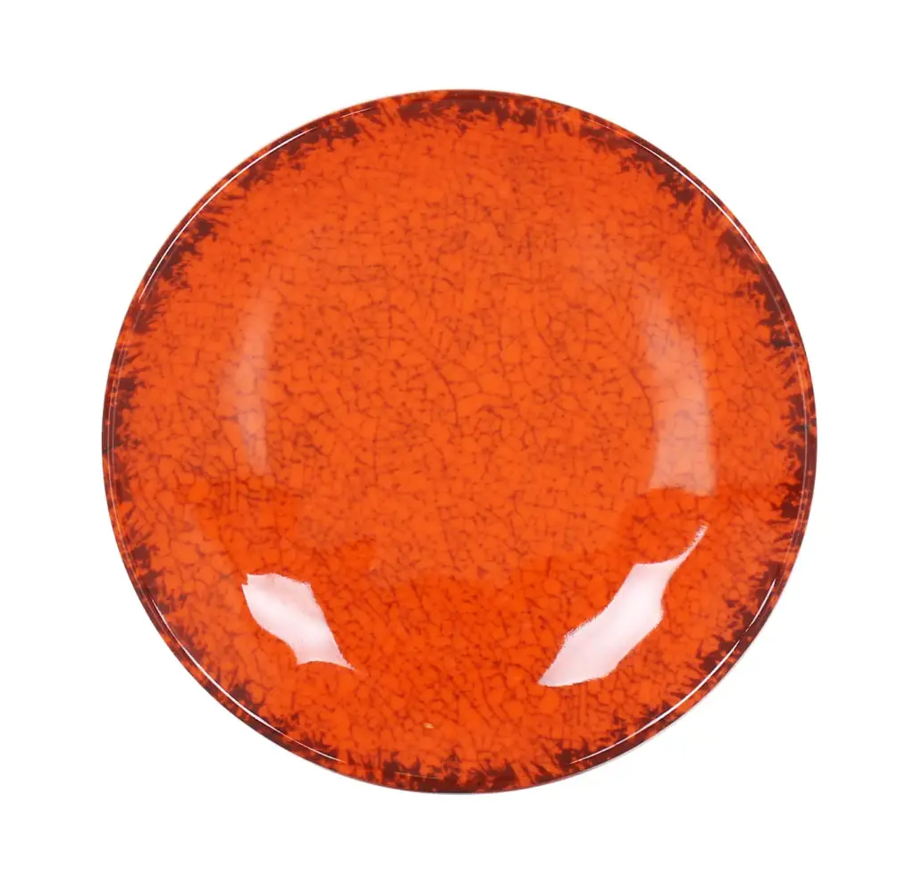 Plato Pan Guayaba Naranja Melamina 15,5X2,5 Cm.
