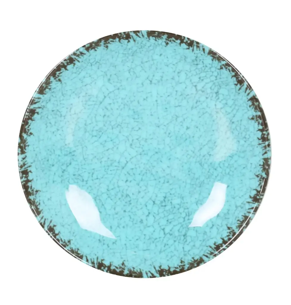 Plato Pan Guayaba Azul Melamina 15,5X2,5 Cm.