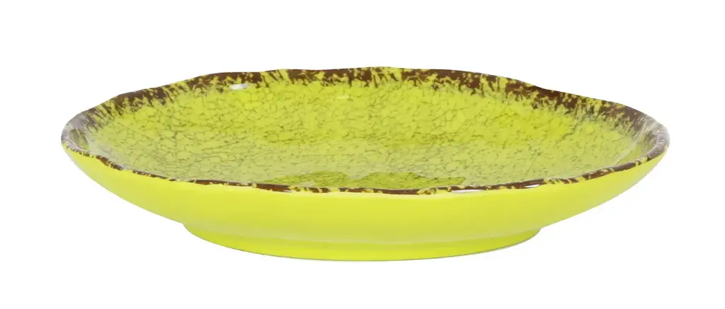 Fuente Oval Guayaba Pistacho Melamina 22,5X163,5X4 Cm.