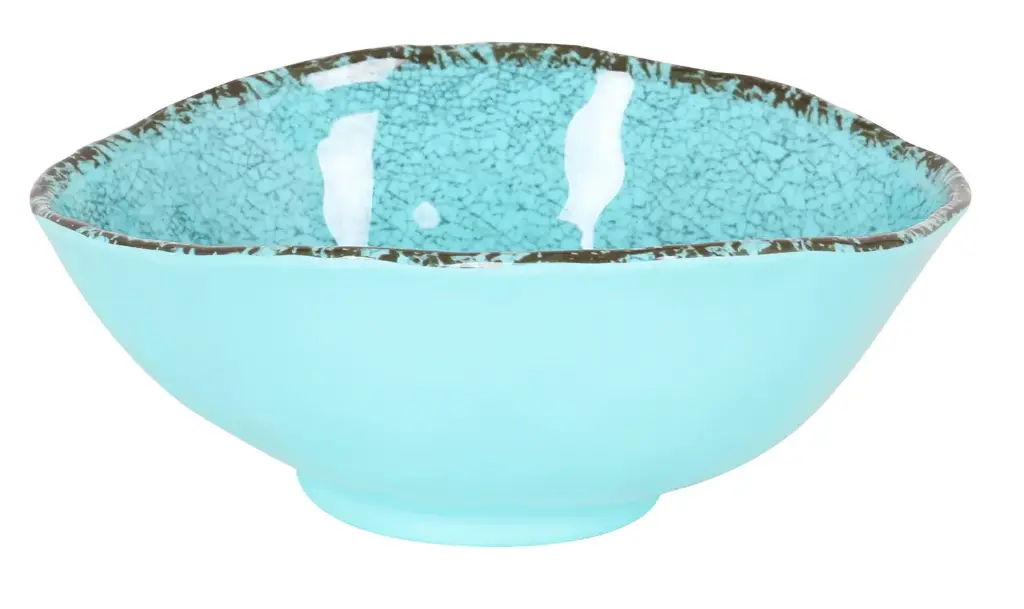 Ensaladera Guayaba Azul Melamina 20,5X17X8 Cm.