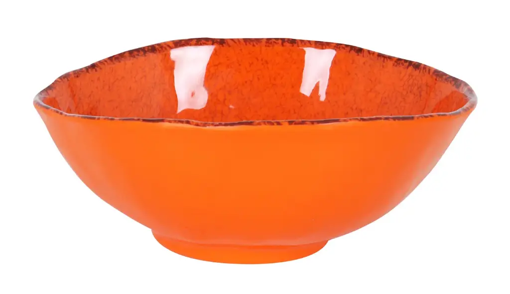 Ensaladera Guayaba Naranja Melamina 24X20X9,5 Cm.