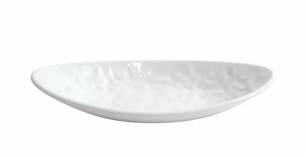 Fuente Oval Mamba Blanca Melamina 25,2X13,74,4 Cm.
