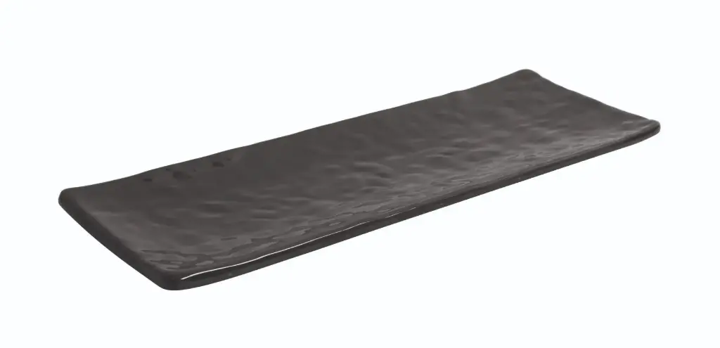 Fuente Rectangular Mamba Negra Melamina 35,4X12,6X2,5 Cm.