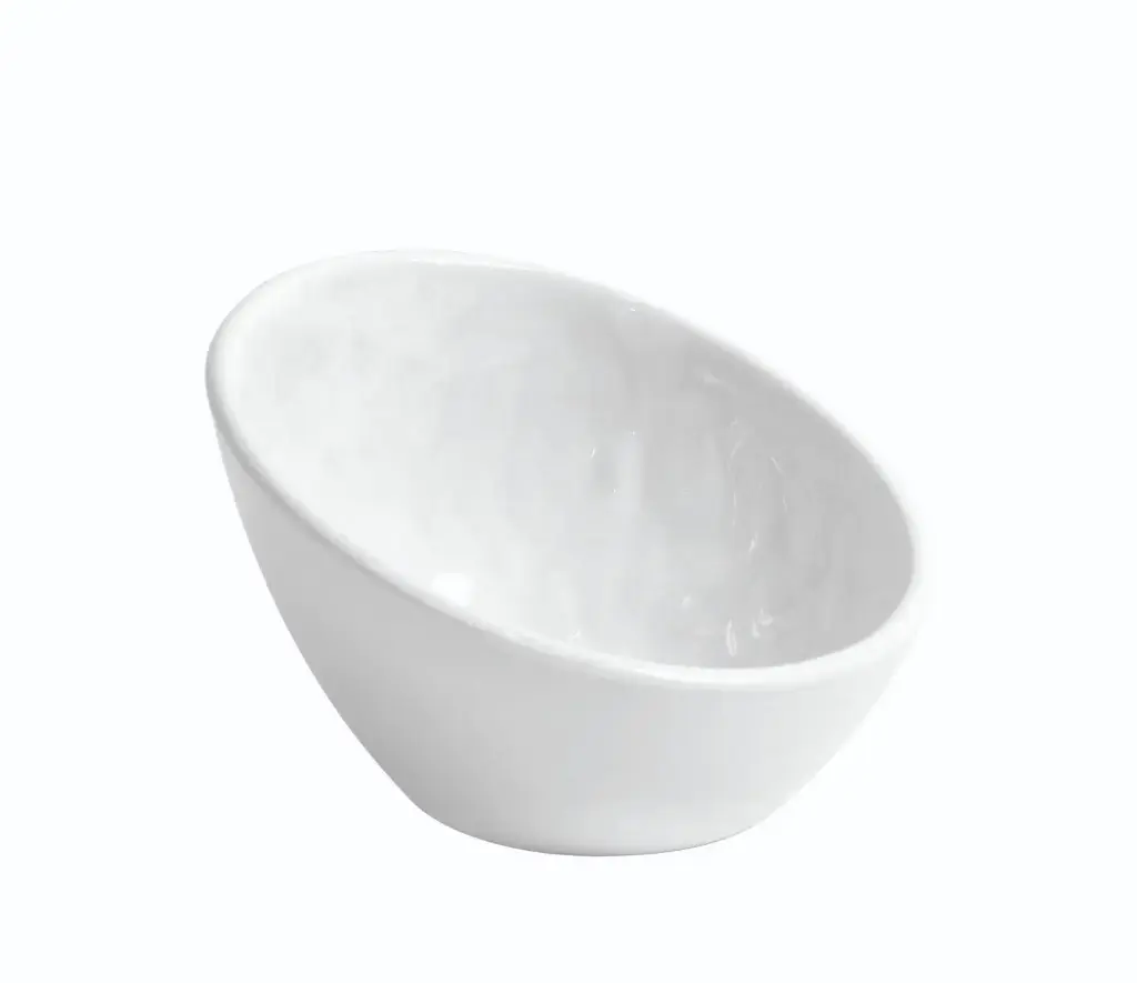 Bol Oval Mamba Blanco Melamina 13,4X12,7X8,4 Cm.