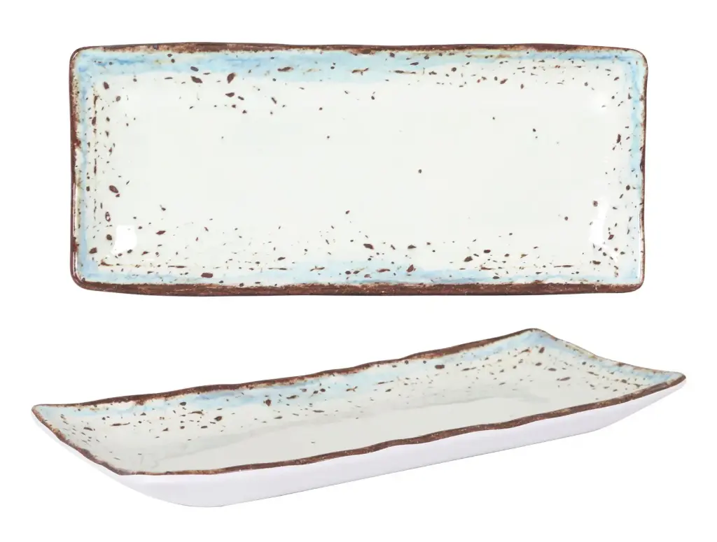 Fuente Rectangular Melamina Messina 28X12X2 Cm.
