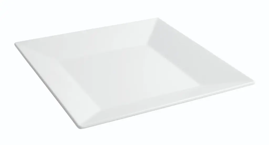 Zz26 Plato Ming Blanco Melamina 35,8X35,8X4,4 Cm.