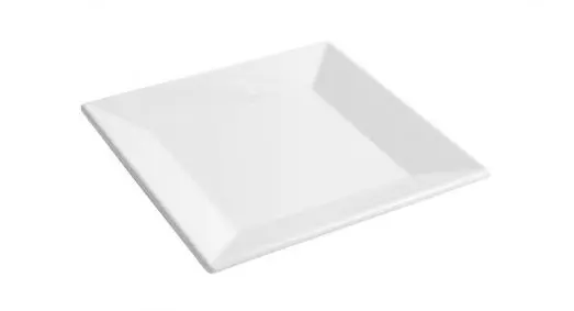 Plato Postre Ming Melamina Blanco 20.5X20.5 Cm.