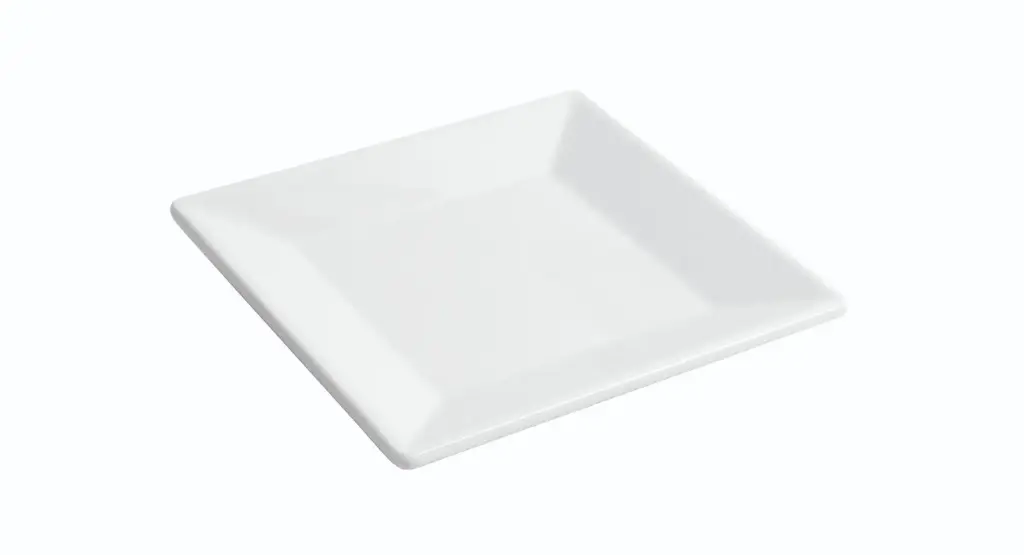 Plato Pan Ming Blanco Melamina 15,2X15,2X1,7 Cm.