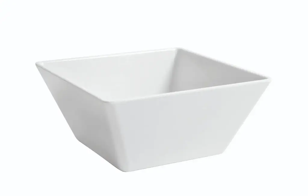 Ensaladera Ming Blanca Melamina 21X21X9,5 Cm.
