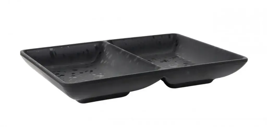 Bowl Doble Negro Arizona 16X12X2.5Cm