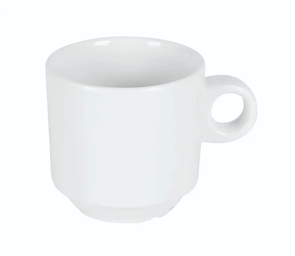 Taza Desayuno Iris Blanca Melamina 7,5X7,5 Cm.