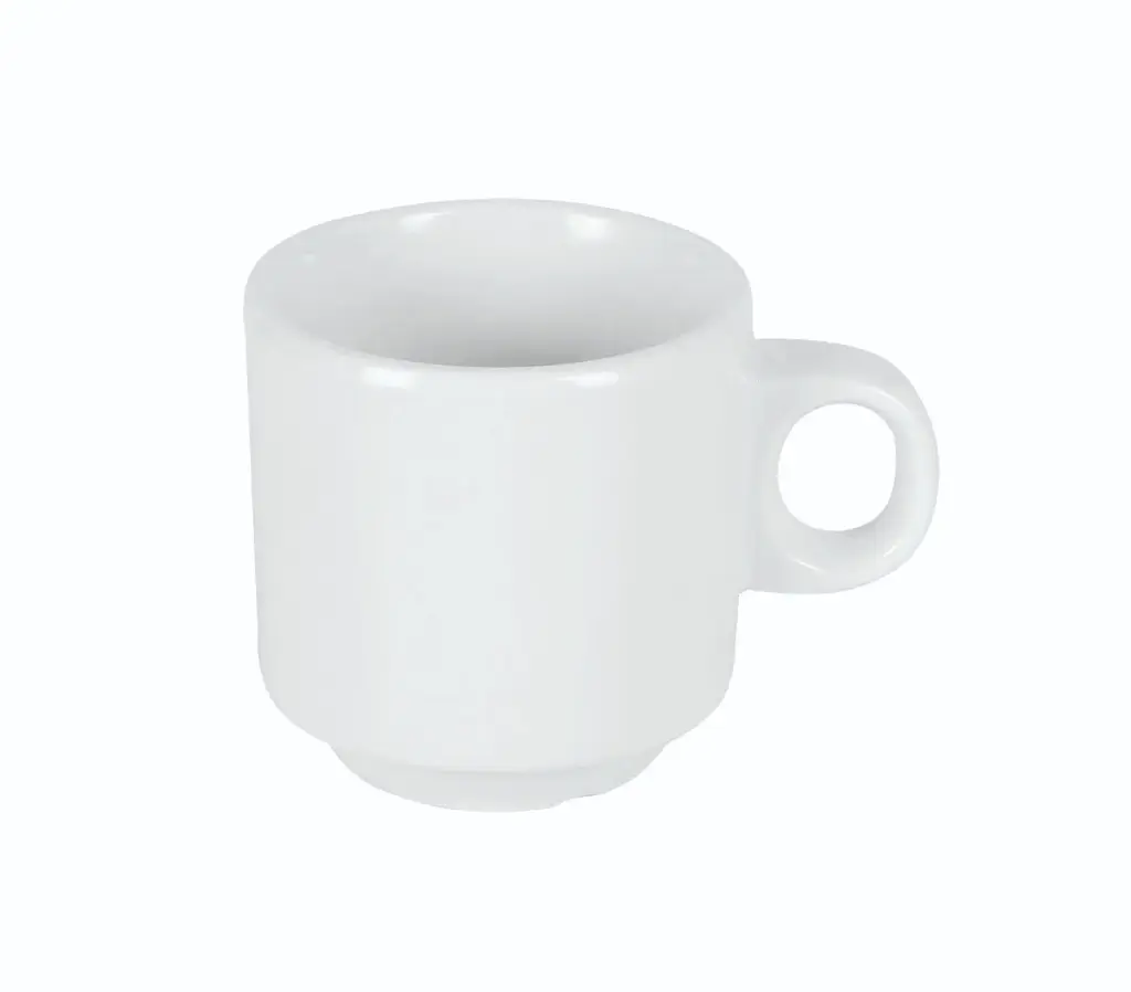 Taza Moka Iris Blanca Melamina 5,5X5,5 Cm.