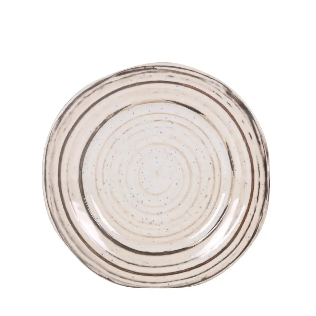 Plato Postre Antigo Tivoli Melamina 20 Cm.