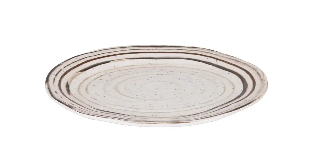 Zz26 Fuente Oval Antigo Tivoli Melamina 25X19X2 Cm.
