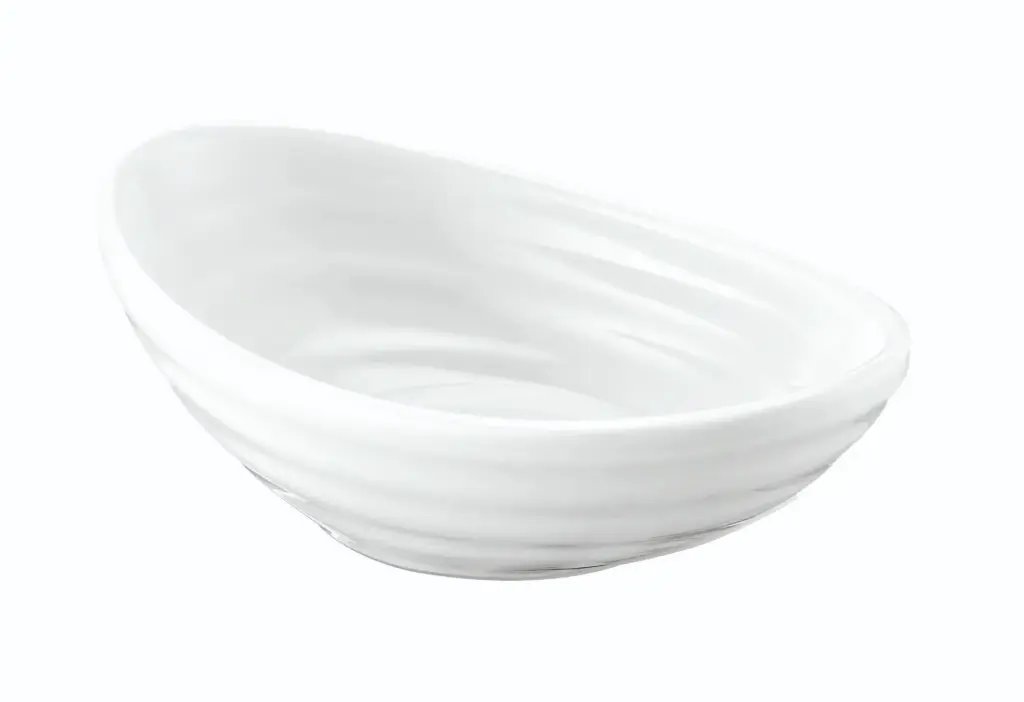 Bol Gondola Blanco Melamina 10,5X6,3X3,3 Cm. / 7 Cl.