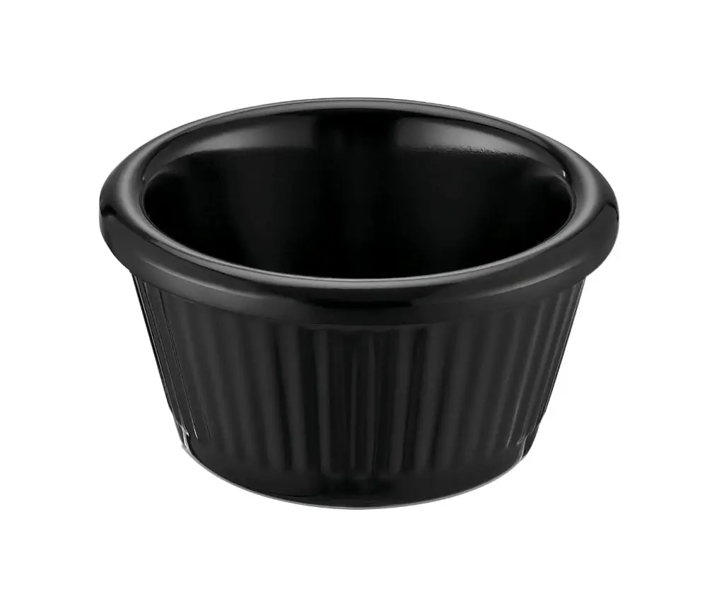 Ramequin Negro Melamina 6 Cl.7X4 Cm.