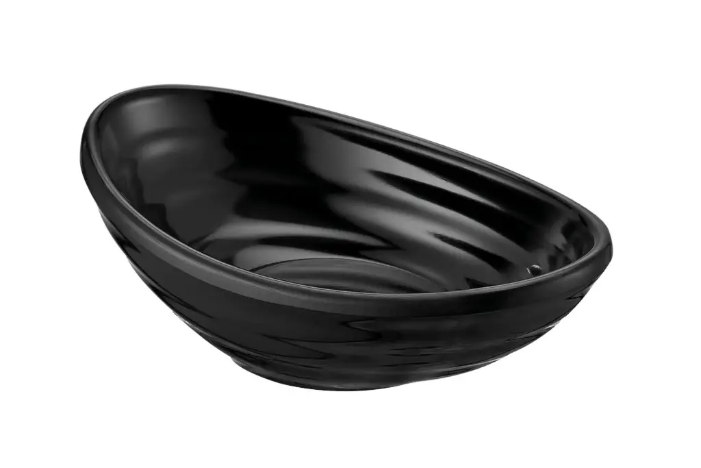 Bol Gondola Negro Melamina 10,5X6,3X3,3 Cm. / 7 Cl.