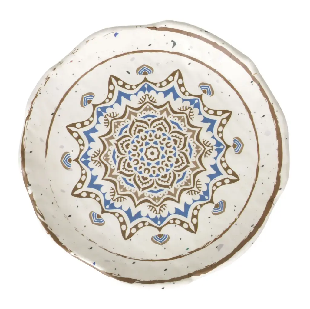 Zz26 Plato Postre Melamina Shamiana 20X3 Cm.