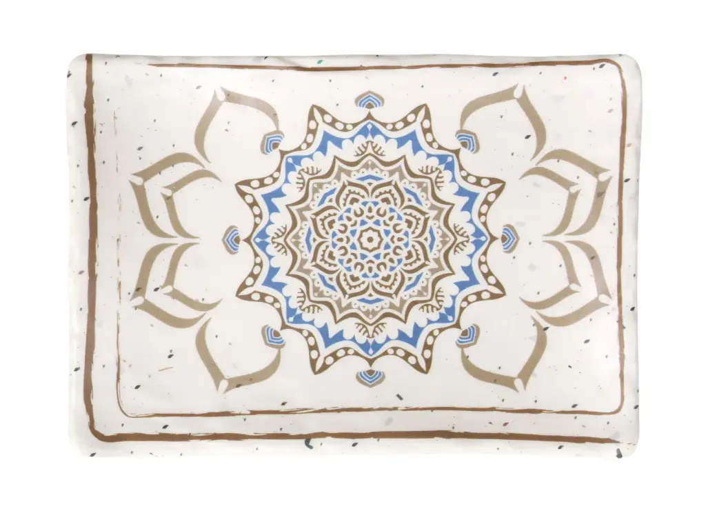 Zz26 Fuente Melamina Shamiana 19X13,5X2 Cm.