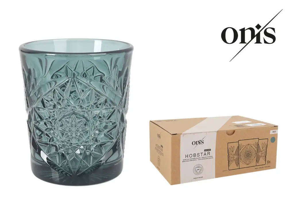 Vaso Hobstar Verde Bajo 35 Cl.