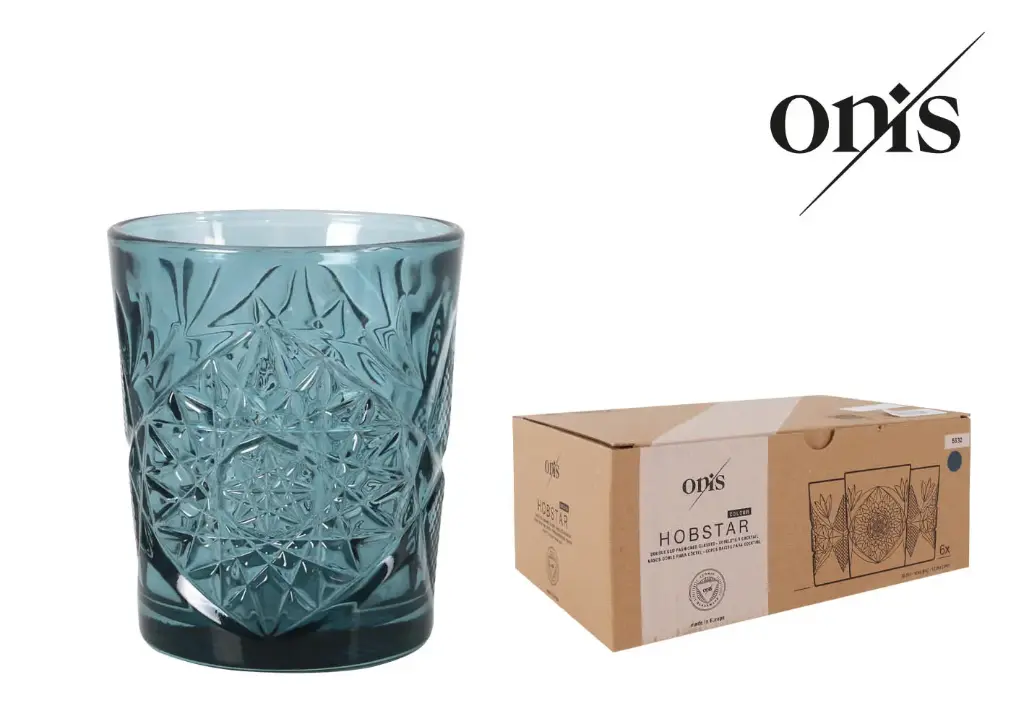 Vaso Hobstar Azul Dof 35Cl 8.9X10.6Cm