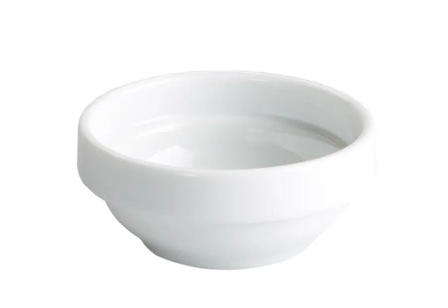 Bol Degustacion Apilable Porcelana Blanco 7X3 Cm.