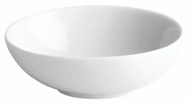 Bol Degustacion Oval Porcelana Blanco 12X10X4 Cm.