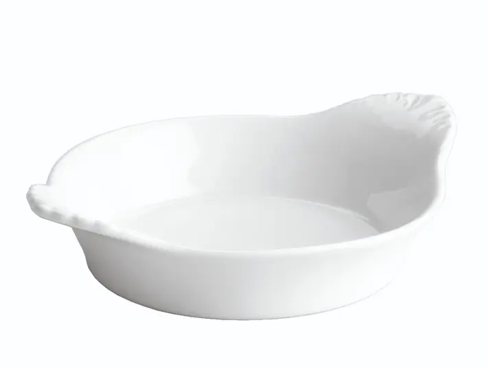 Plato Huevo Porcelana 22X17X3,2 Cm.