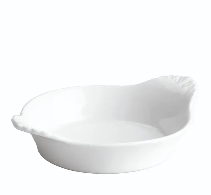 Plato Huevo Porcelana 15X11X3,5 Cm.