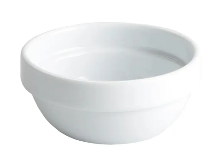 Bol Degustacion Apilable Porcelana Blanco 9X4 Cm.