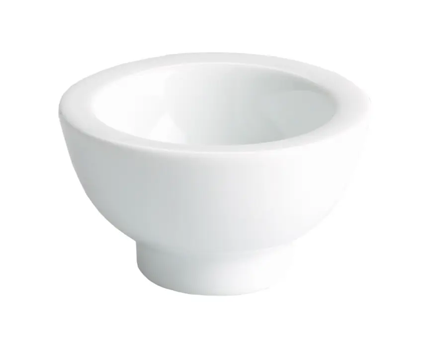 Bol Degustacion C/Pie Porcelana Blanco 7,5X4 Cm.