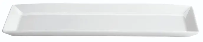 Fuente Rectangular Ming Porcelana Blanca 32,5X15X2,5 Cm.