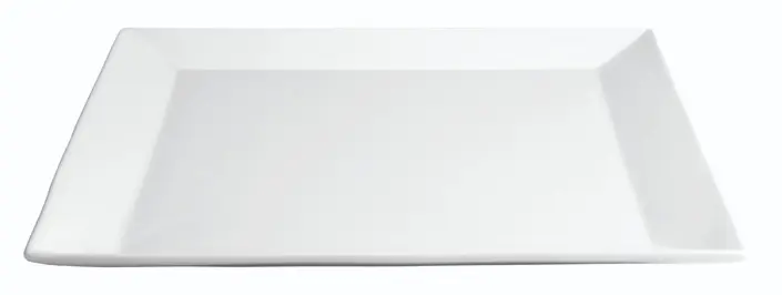 Plato Postre Ming Porcelana 19X19X2 Cm.