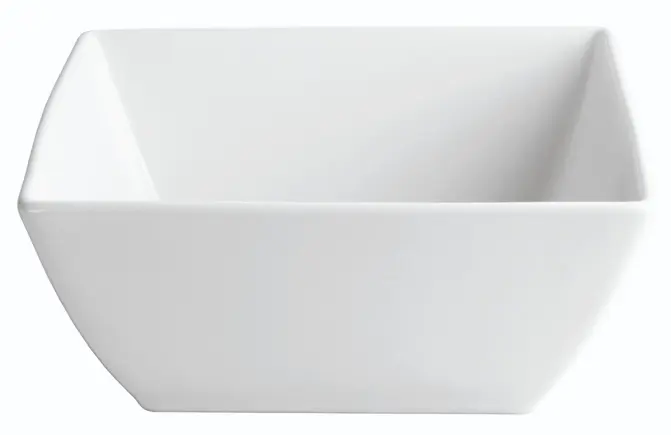 Zz26 Ensaladera Ming Porcelana Blanca 20X20X9 Cm.